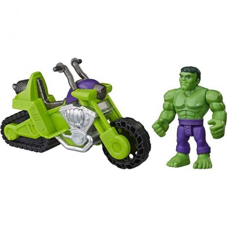Moto Tanque con Figura Hulk