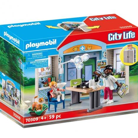 Playmobil - City Life: Cofre Clínica Veterinaria