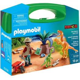 Playmobil 70108 - Maletín grande Dinosaurios y Explorador