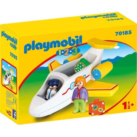 Playmobil 1,2,3 - Avión con Pasajero