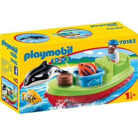 Playmobil 1,2,3 - Pescador con Bote