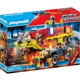 Playmobil 70557 - City Action: Operación de Rescate con Camión de Bomberos