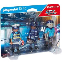 Playmobil - City Action: Set Figuras Policía