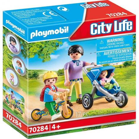 Playmobil - City Life: Mamá con Niños