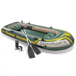 Barca Hinchable Seahawk 4 con Remos e Hinchador 351X145X48 cm