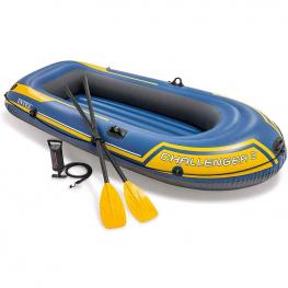 Barca Hinchable Challenger 2 con Remos e Hinchador 236X114X41 cm