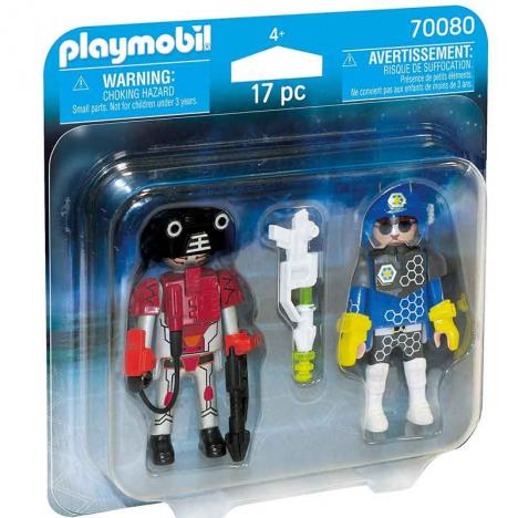 Playmobil - Duo Pack Policía Espacial y Ladrón