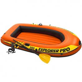Barca Hinchable Explorer Pro 300 con Remos e Hinchador 244X117X36 cm