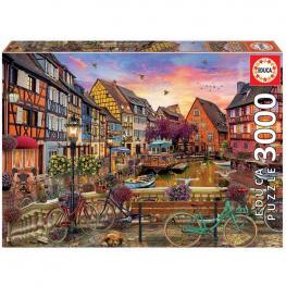 Puzzle Canal de Colmar, Francia 3000 Piezas
