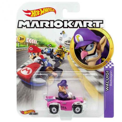 Hot Wheels Coche Mario Kart Waluigi