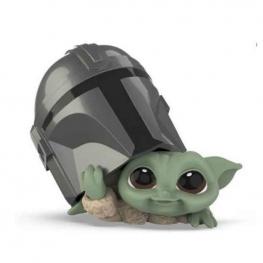 Star Wars Figura Baby Yoda con Casco Mandalorian