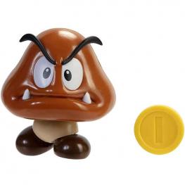 Super Mario Figura Goomba con Moneda