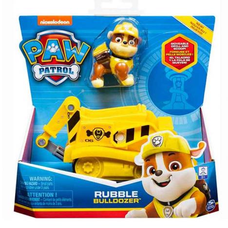 Patrulla Canina Rubble Figura + Vehículo
