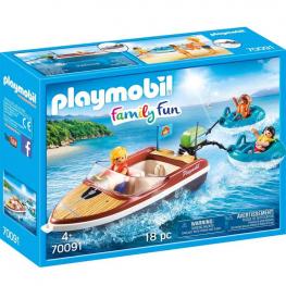 Playmobil - Family Fun: Lancha con Flotadores