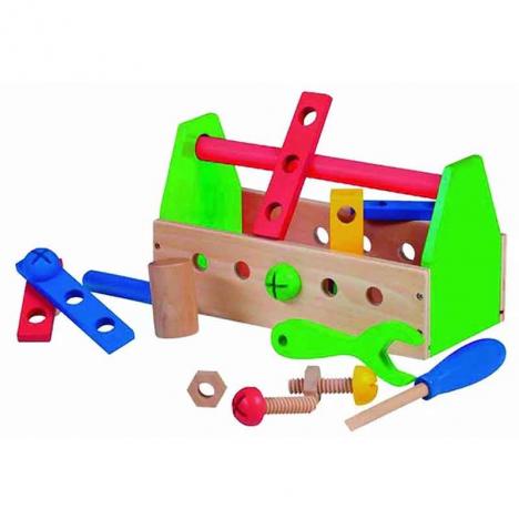 Caja Herramientas Madera 18 Piezas