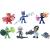 PJ Mask Pack 6 Figuras Heroes y Villanos