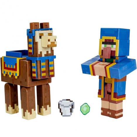 Minecraft - Figuras Comerciante Deambulante y Llama