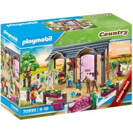 Playmobil 70995 - Country: Clases de Equitación con Boxes para Caballos