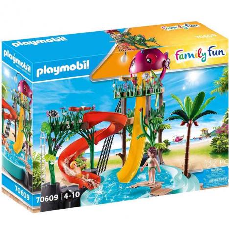 Comprar Playmobil 70609 - Family Fun: Parque Acuático con Tobogán de  PLAYMOBIL- Kidylusion