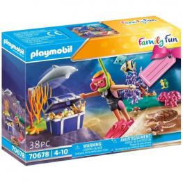 Playmobil 70678 - Family Fun: Set de Regalo Buceadora de Tesoros