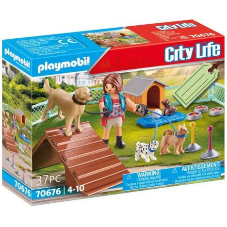 Playmobil - City Life: Set de Regalo Entrenadora de Perros