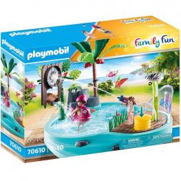 Playmobil - Family Fun: Piscina Divertida con Rociador de Agua