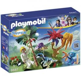 Playmobil 6687 - Isla perdida con Alien y Raptor