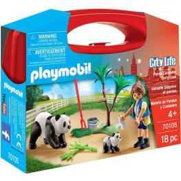 Playmobil 70105 - City Life: Maletín Cuidadora Pandas