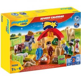 Playmobil 70259 1,2,3 - Calendario de Adviento Belén