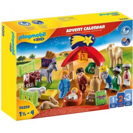 Playmobil 70259 1,2,3 - Calendario de Adviento Belén