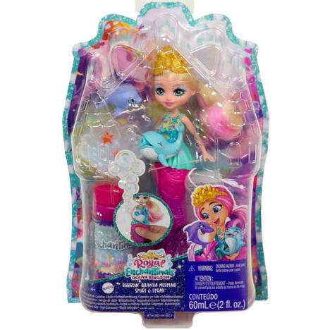 Enchantimals Royal Muñeca Sirena Atlantia Burbujas y Spray