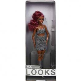 Barbie Looks Afroamericana con Coleta Alta y Vestido Brillante