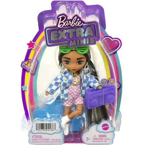 Barbie Extra Mini con Chaqueta de Cuadros (MATTEL HGP64)