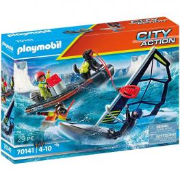 Playmobil 70141 - City Action: Rescate Marítimo: Rescate Polar con Bote