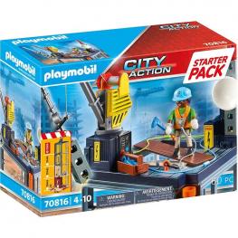 Playmobil 70816 - StarterPack Construcción con Grúa