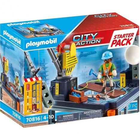 Playmobil 70816 - StarterPack Construcción con Grúa