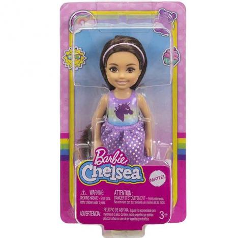 Barbie Club Chelsea - Morena con Vestido de Unicornio