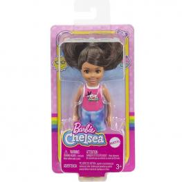 Barbie Club Chelsea - Morena con Vestido de Perrito (Mattel GXT40)