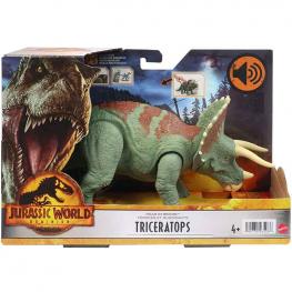 Jurassic World Ruge y Golpea Triceratops (MATTEL HDX34)