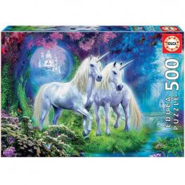 Puzzle Unicornios en el Bosque 500 piezas