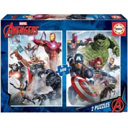 Puzzle Marvel Avengers 2x500 piezas
