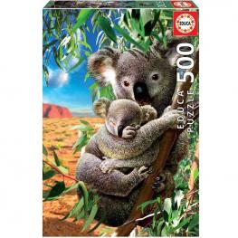 Puzzle Koala con su Cachorro 500 piezas