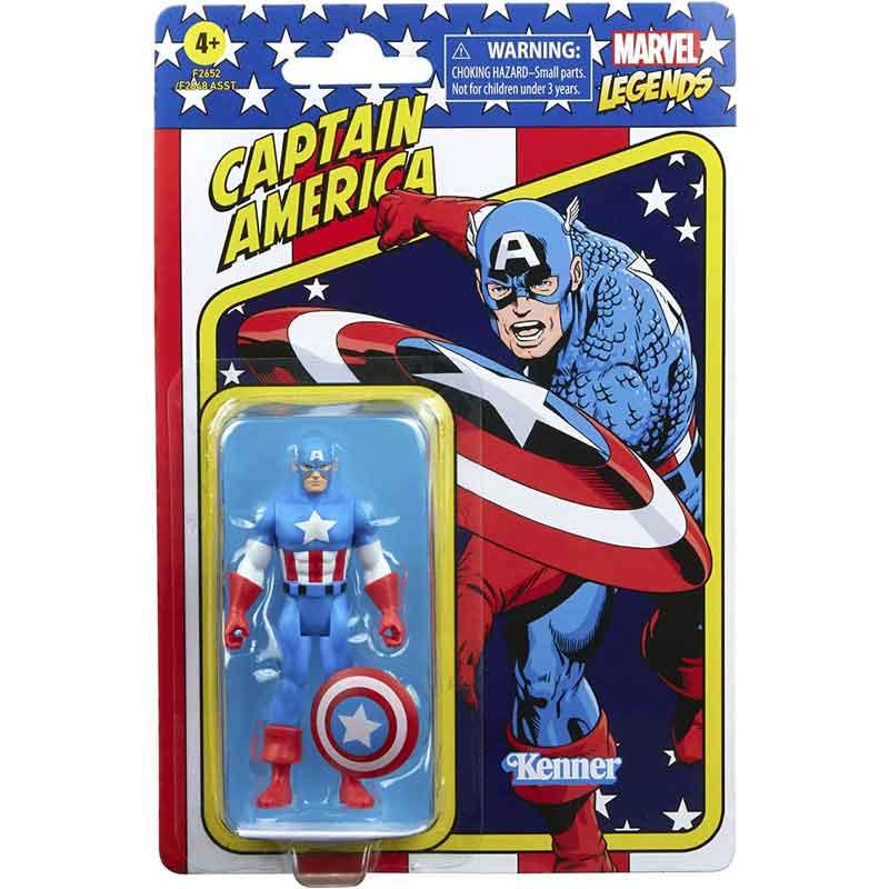 en progreso Fragante Fraternidad Comprar Marvel - Figura Retro Capitán América 9,5 cm (Hasbro F2652) de  HASBRO- Kidylusion
