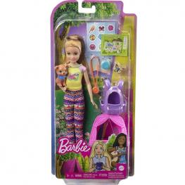 Barbie ¡Vamos de Camping! Stacie con Mascotas