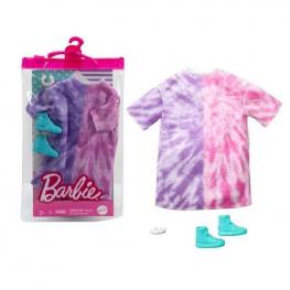 Barbie Moda Look Completo - Vestido Lila y Rosa