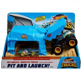 Hot Wheels Monster Trucks Pista de Coches Trucks Shark (Mattel GKY03)