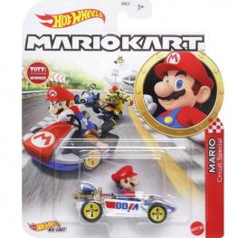 Hot Wheels Coche Mario Kart Mario Circuit Special (Mattel HDB36)