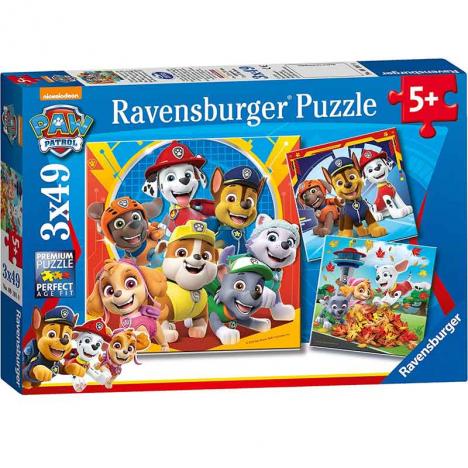 Puzzle Patrulla Canina 3x49 Piezas