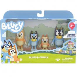 Bluey Family Pack 4 Figuras Bluey & Family (Famosa BLY09000)