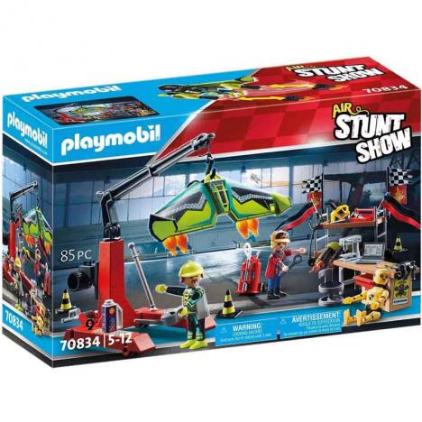 Playmobil 70834 Air Stuntshow Estación de Servicio